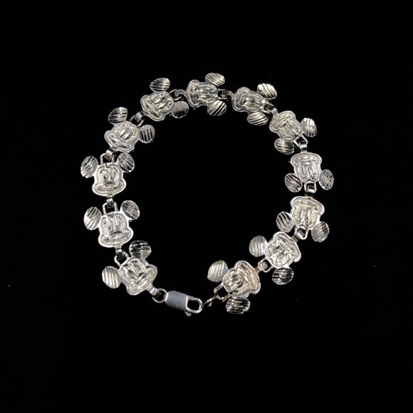 Sterling Silver Vintage Mickey Mouse Bracelet - Picture 4 of 8